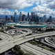 Clear skies and clear highways appear in notoriously smoggy Los Angeles as residents shelter in place.